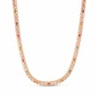 18k Rose/white Gold Cobra Diamond And Mixed Stones (blue Sapphire, Blue Topaz, Citrine, Peridot, Ruby, And Rubellite) Necklace
