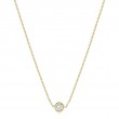 Roberto Coin 18Kt Gold 1 Diamond Station Necklace