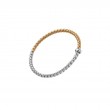 Fope Eka Flex'it 18K Two-Tone Diamond Bracelet