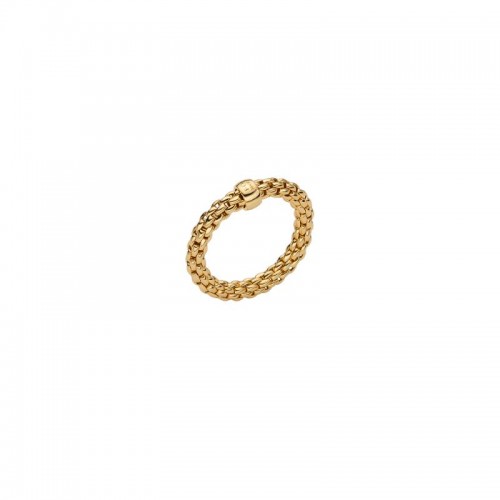 FOPE 18K Yellow Gold Essentials Flex'it Ring