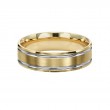 Comfort Fit Two-Tone Wedding Band