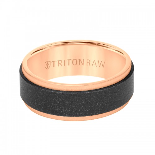 RAW Black DLC + 14K Rose Gold Ring