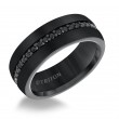 Comfort Fit Black Sapphire Band