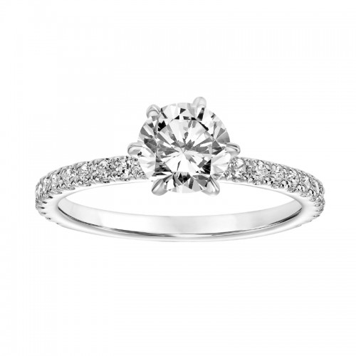 Six Prong Diamond Engagement Ring