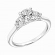 Three Stone Diamond Engagement Ring
