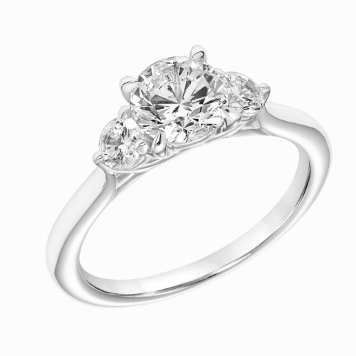 Three Stone Diamond Engagement Ring