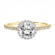 Diamond Halo Engagement Ring