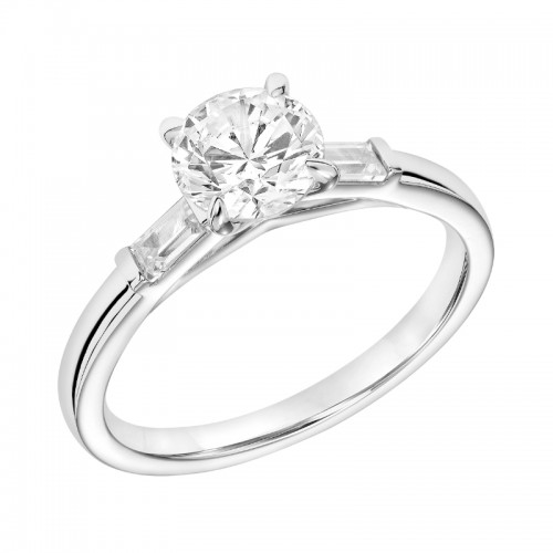 Three Stone Diamond Engagement Ring