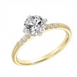 East West Diamond Engagement Ring
