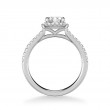 Cushion Halo Diamond Engagement Ring
