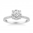 Hidden Halo Round Diamond Engagement Ring