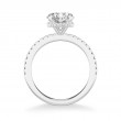 Hidden Halo Round Diamond Engagement Ring