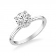 Classic Hidden Halo Solitaire Engagement Ring