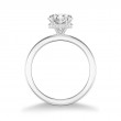 Classic Hidden Halo Solitaire Engagement Ring
