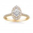 Oval Halo Diamond Engagement Ring