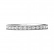 FlyerFit® 18K White Gold Micropave Bead Set Wedding Band