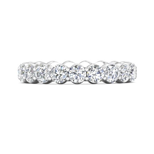 FlyerFit&reg; Platinum Eternity Wedding Band