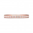 FlyerFit® 14K Pink Gold Micropave Bead Set Wedding Band