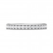 FlyerFit® 18K White Gold Micropave Bead Set Wedding Band