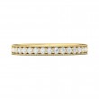 FlyerFit® 18K Yellow Gold Micropave Bead Set Wedding Band