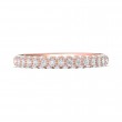 FlyerFit® 14K Pink Gold Micropave Wedding Band
