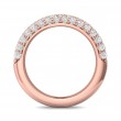 FlyerFit® 14K Pink Gold Micropave Wedding Band