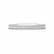FlyerFit® 18K White Gold Micropave Bead Set Wedding Band
