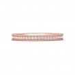 FlyerFit® 18K Pink Gold Micropave Bead Set Wedding Band