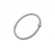 Fope Solo Flex'it 18K White Gold Diamond Bracelet