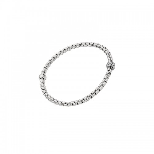 FOPE Eka Flex'it 18K White Gold Diamond Bracelet