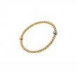 FOPE 18K Yellow Gold Eka Flex'it Diamond Bracelet