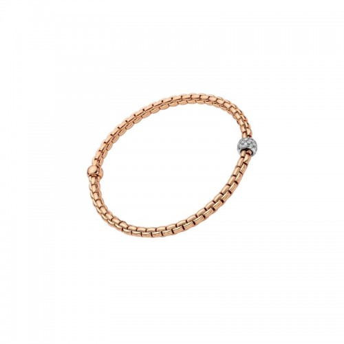 FOPE Eka 18K Rose Gold Flex'it Diamond Bracelet