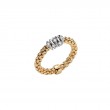 FOPE Prima 18K Yellow Gold Flex'it Diamond Ring