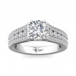 FlyerFit® Platinum Encore Engagement Ring