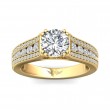 FlyerFit® 18K Yellow Gold Encore Engagement Ring