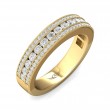 FlyerFit® 14K Yellow Gold Channel  Wedding Band
