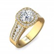 FlyerFit® 18K Yellow Gold Encore Engagement Ring