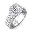 FlyerFit® Platinum Encore Engagement Ring