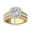 FlyerFit® 18K Yellow Gold Encore Engagement Ring