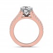 FlyerFit® 18K Pink Gold Shank And White Gold Top Encore Engagement Ring