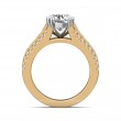 FlyerFit® 18K Yellow Gold Shank And White Gold Top Encore Engagement Ring