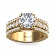FlyerFit® 18K Yellow Gold Encore Engagement Ring