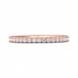FlyerFit® 14K Pink Gold Eternity Wedding Band