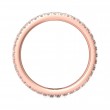 FlyerFit® 14K Pink Gold Eternity Wedding Band