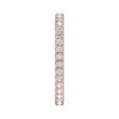 FlyerFit® 14K Pink Gold Eternity Wedding Band