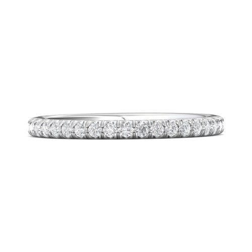 FlyerFit&reg; Platinum Eternity Wedding Band