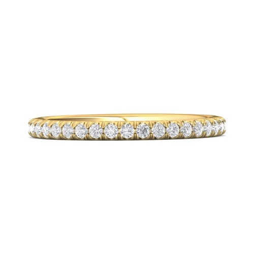 FlyerFit&reg; 14K Yellow Gold Eternity Wedding Band