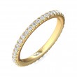 FlyerFit® 14K Yellow Gold Eternity Wedding Band