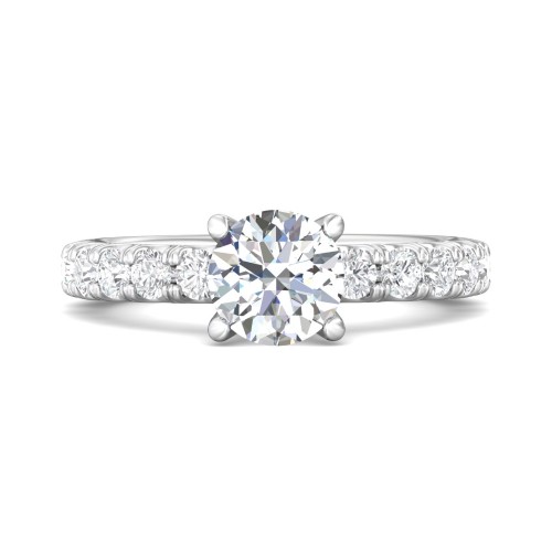 FlyerFit&reg; Platinum Encore Engagement Ring