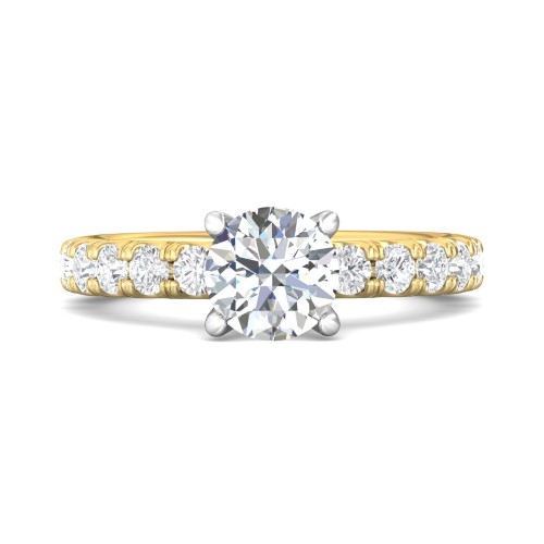 FlyerFit&reg; 14K Yellow and 14K White Gold Encore Engagement Ring